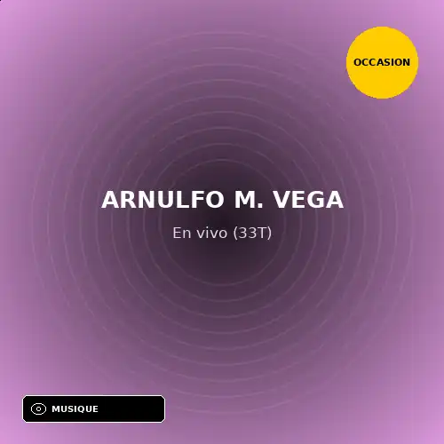 Arnulfo M. Vega - En vivo (33T) (Support d'occasion)