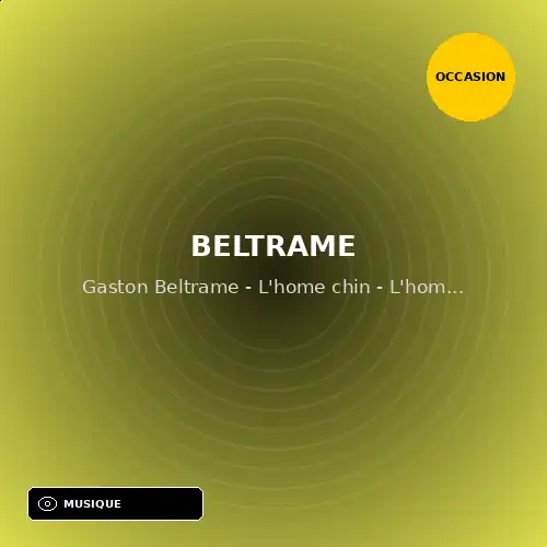 Beltrame - Gaston Beltrame - L'home chin - L'homme Chien (33T x 2) (Support d'occasion)